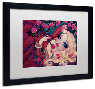Natasha Wescoat 'Little Briar Rose' Art, Black Frame, White Mat, 20x16