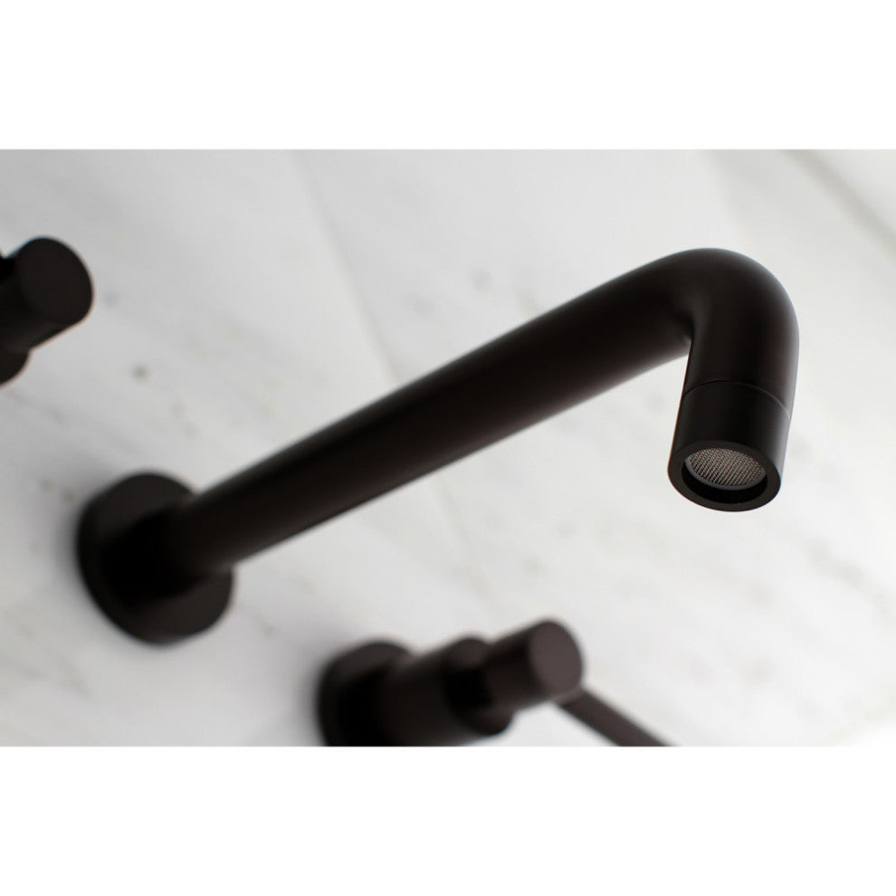 Kingston Brass Two-Handle Wall Mount Tub Faucet, Oil Rubbed Bronze
