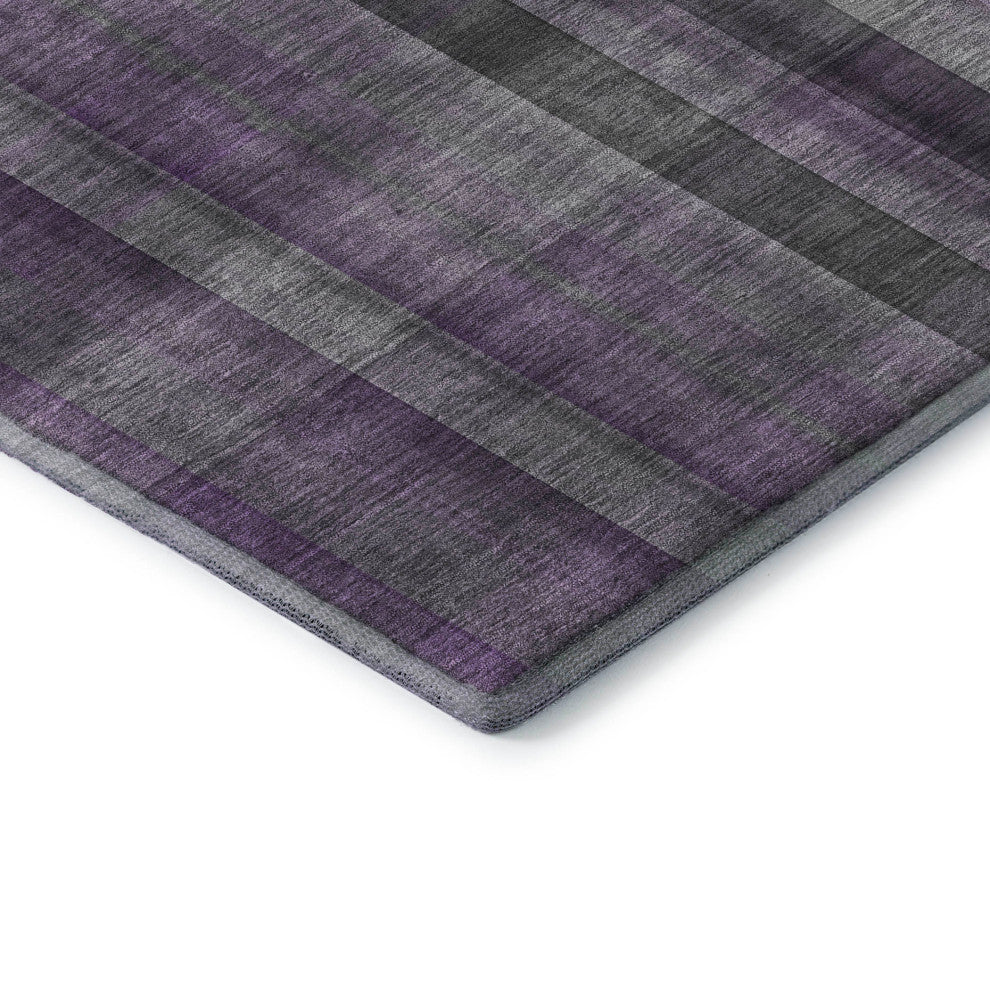Premium Machine Washable Mayfield AMF548 Purple 3' x 5' Rug