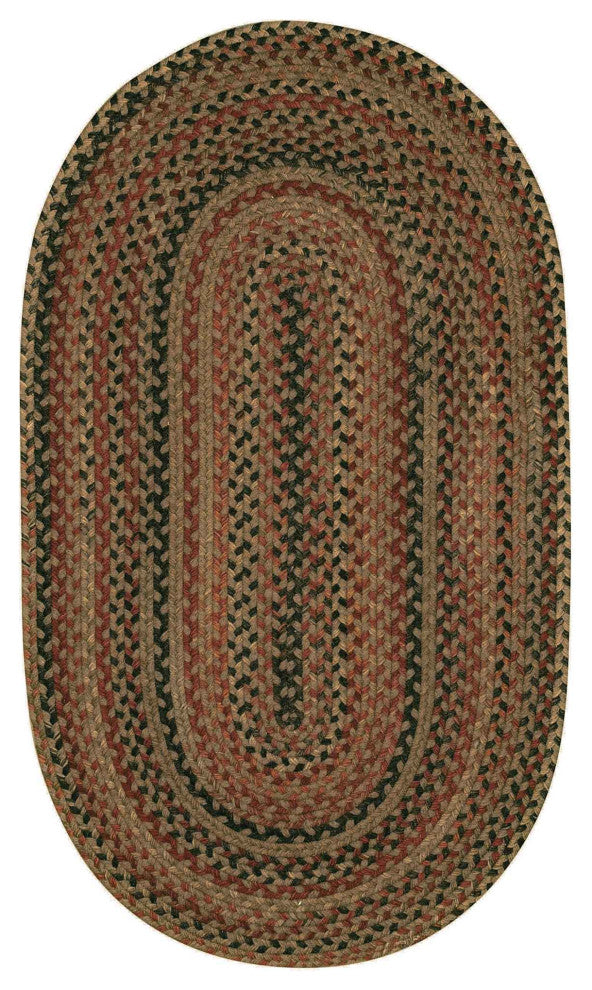 Capel Manchester Brown Hues 0048_700 Braided Rugs - 4' X 6' Oval