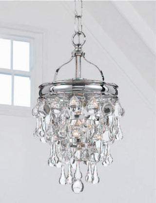 Crystorama 131CH One Light Mini Chandelier Calypso