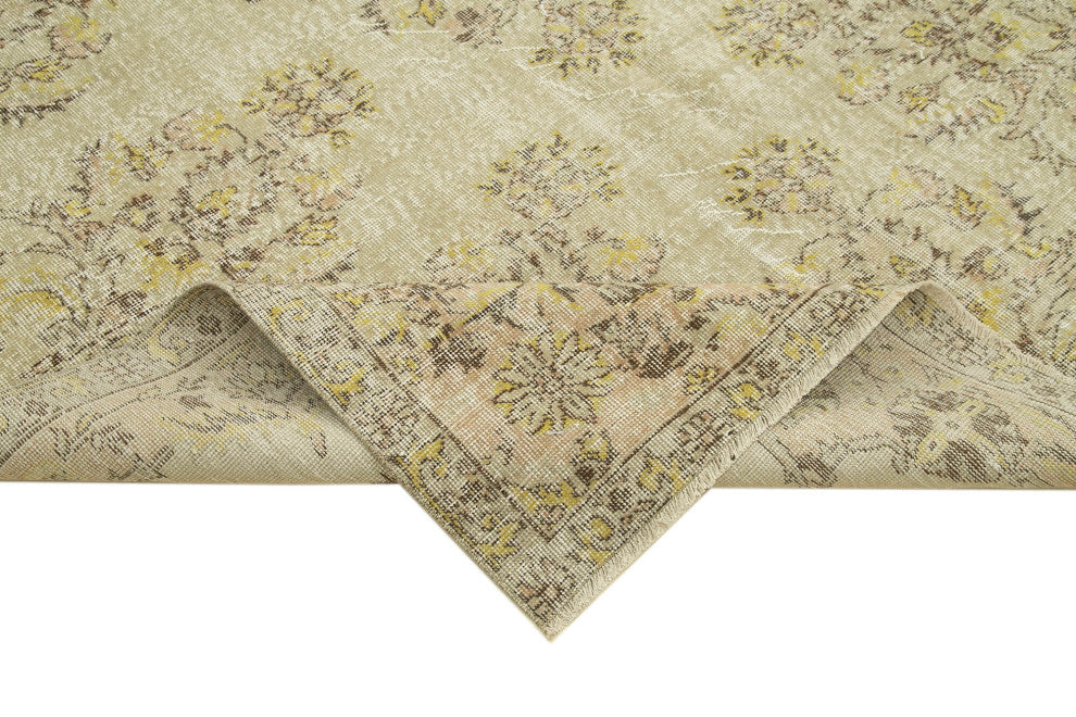 Rug N Carpet - Handmade Oriental 6' 9" x 10' 3" Unique Vintage Rug