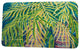 Beach Vacation Malibu Floral Print Bath Mat, Teal, 17"x24"