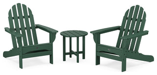 Trex Outdoor Furniture Cape Cod 3-Piece Adirondack Set, Rainforest Canopy