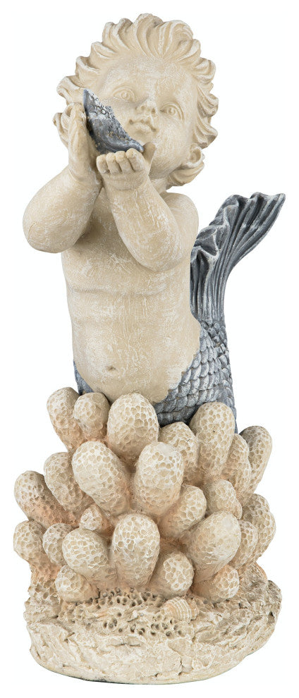 Design Toscano Little Boy Mermaid Swimming Statue