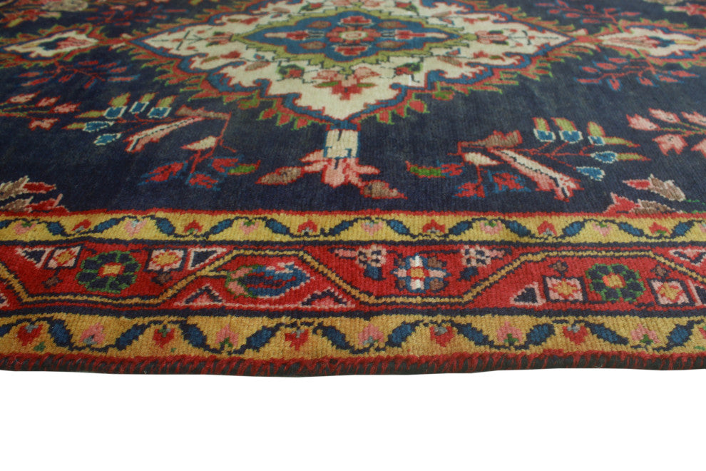 Semi-Antique Ayden Navy Runner