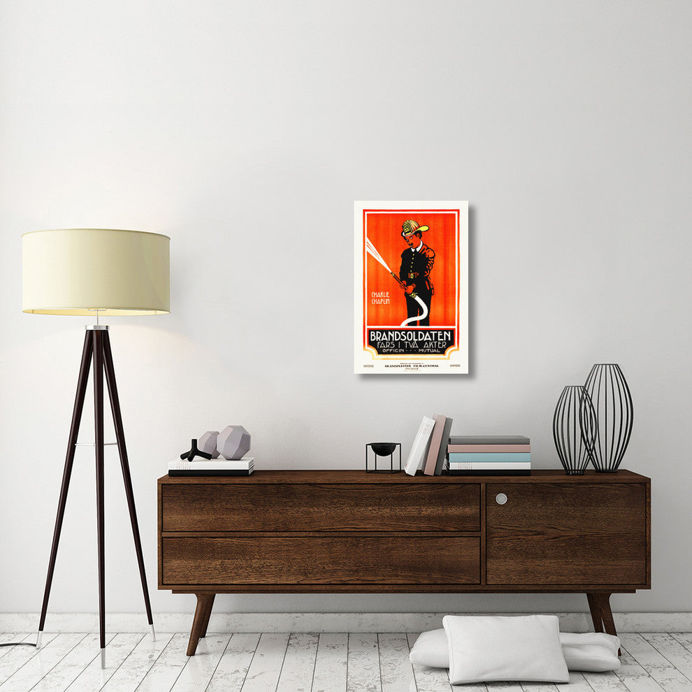 "The Fireman" Stretched Canvas Giclee by Hollywood Photo Archive, 20x30"