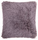 Plush Lavendar Shag Accent Throw Pillow