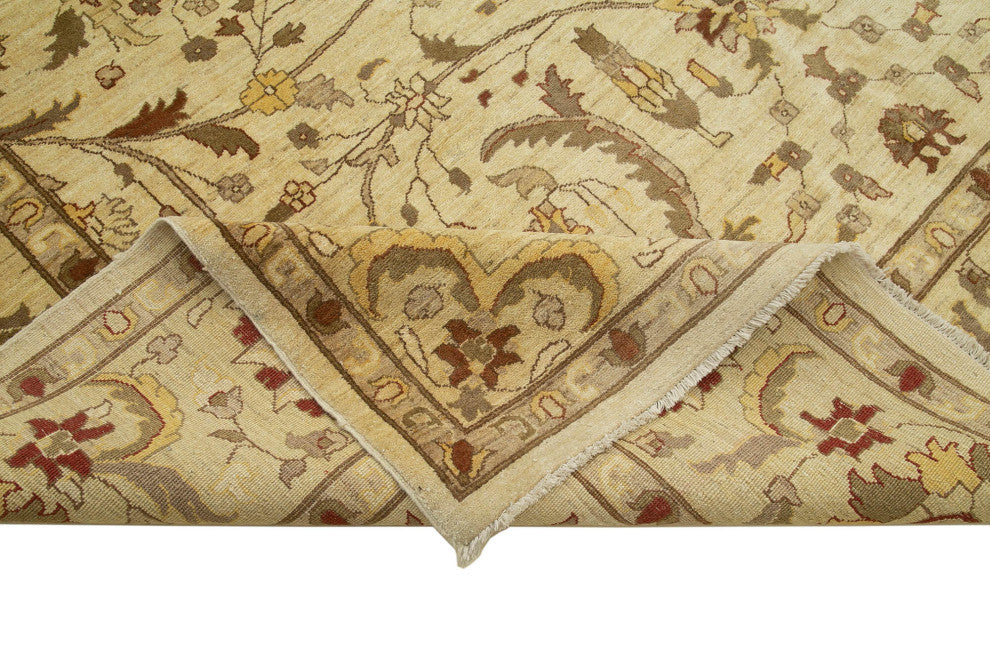 Rug N Carpet - Hand-Knotted Oriental 10' 0" x 14' 6" Low Pile Large Oushak Rug