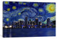 "Miami, Florida Starry Night Skyline" by iCanvas, 18x12x1.5"