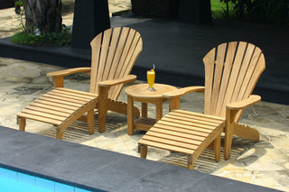 Classic 21'' Round Side Table w/Shelf