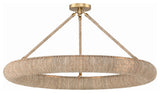 Crystorama Oakley 8 Light Soft Gold Semi Flush Mount