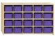 Contender 20 Tray Storage with Purple Trays - Assembled