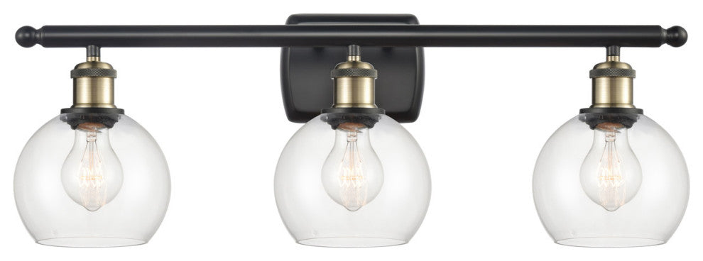 Innovations 516-3W-BAB-G122-6-LED 3 Light Bath Vanity Light, Black Antique Brass