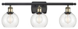 Innovations 516-3W-BAB-G122-6-LED 3 Light Bath Vanity Light, Black Antique Brass