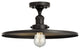 Innovations Lighting 517-1CH-BK-MFR-BK-16-LED 1 Light 16" Semi-Flush Mount