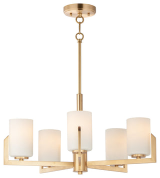 Maxim 21286SW Dart 5 Light 26"W Chandelier - Satin Brass