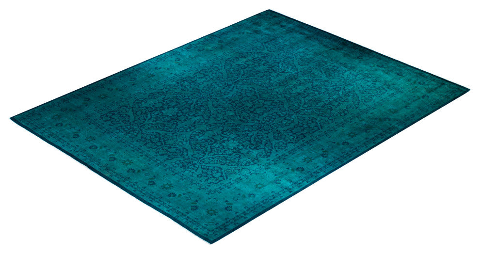Vibrance, One-of-a-Kind Handmade Area Rug Blue, 15'5"x11'10"