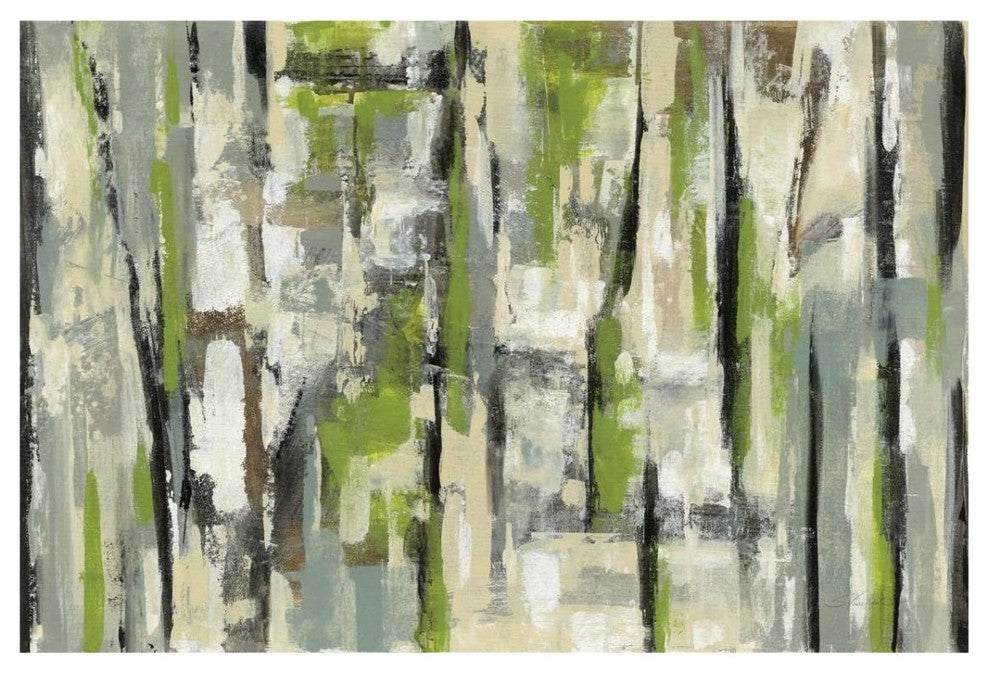 "Spring Stripes Crop" Digital Paper Print by Silvia Vassileva, 32"x22"