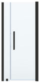 Pasadena 36"Wx36"Dx74 3/4"H Alcove Pivot Shower Kit Black Base