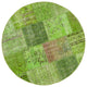 Rug N Carpet - Hand-Knotted Anatolian 4' 11" x 4' 11" Rustic Round Patchwork Rug