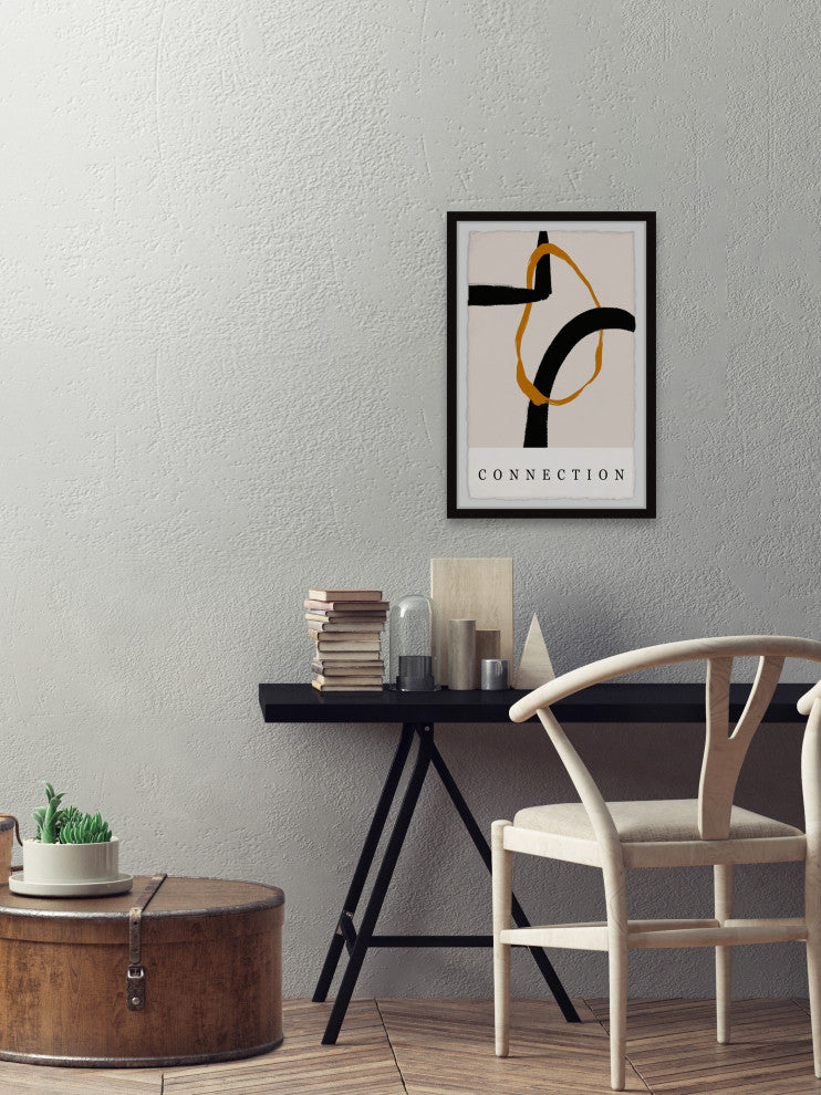 "Golden Connection II" Framed Painting Print, 30x45