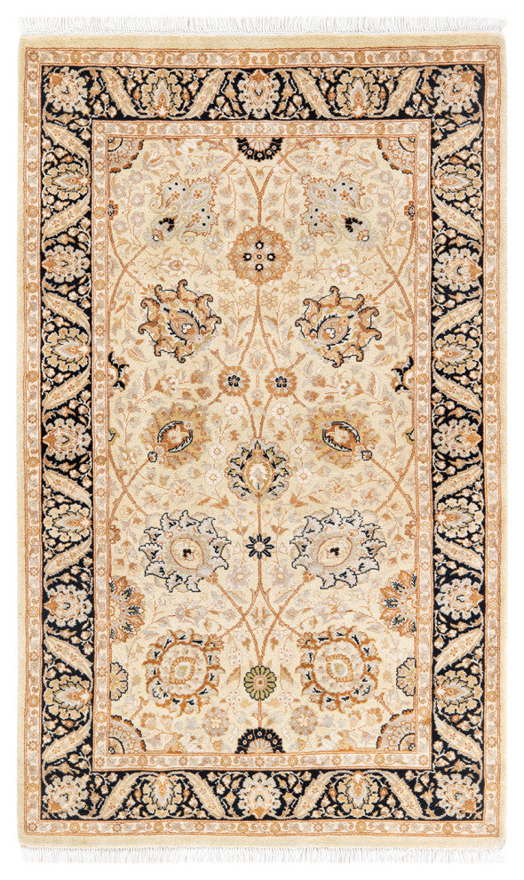 Mogul, One-of-a-Kind Hand-Knotted Area Rug Beige, 3' 3 x 5' 4