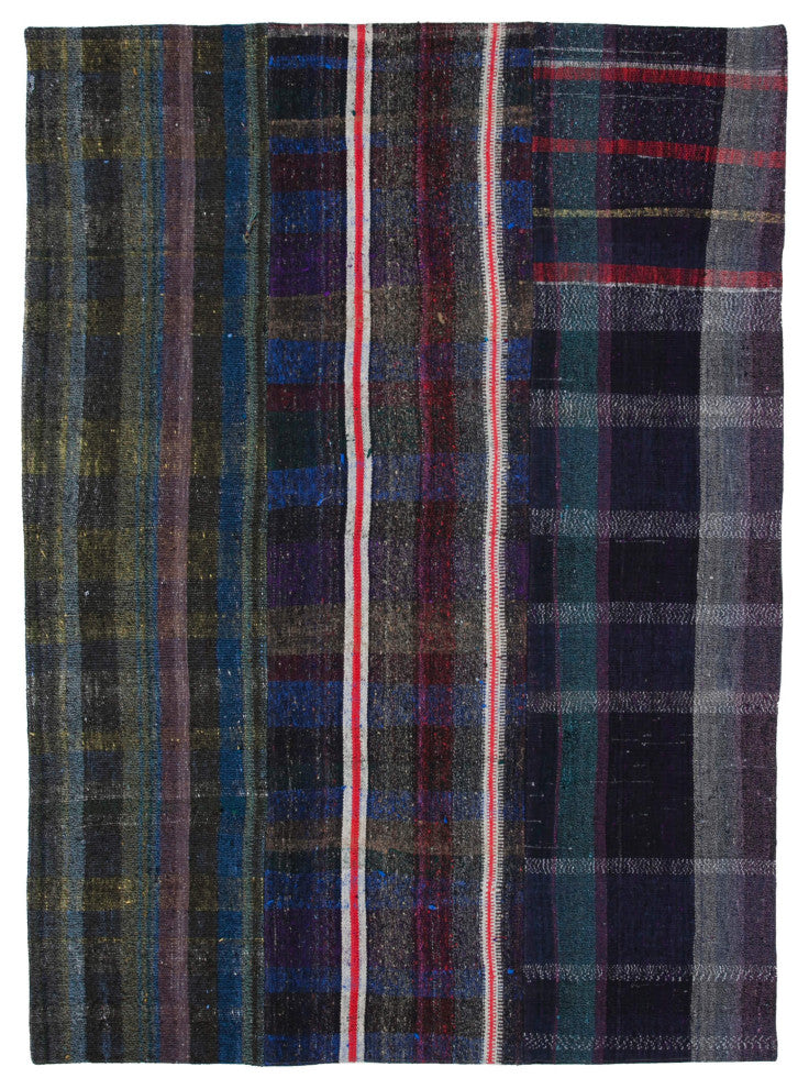 Rug N Carpet - Handmade Anatolian 7' 7'' x 10' 4'' Rustic Patchwork Kilim Rug