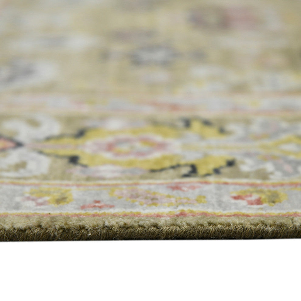 Bristol Harrow Area Rug, Gold, 12' x 15', Bordered