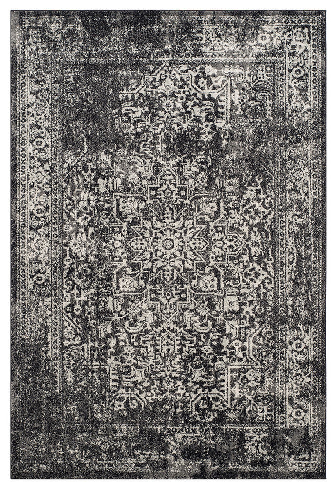 Safavieh Evoke Evk256R Rug, Black/Grey, 8'0" X 10'0"
