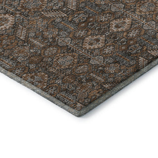 Premium Machine Washable Mayfield AMF574 Chocolate 8' x 8' Round Rug