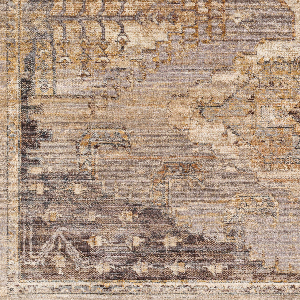 Surya Aida AAD-2303 Machine Woven Area Rug, Beige, 7'10" x 9'8"