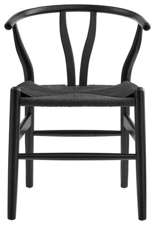 Amish 29" Wood Dining Chair, Black Black