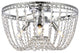 Elegant Lighting Kylie 3-Light Flush Mount Chrome
