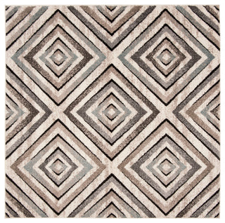 Safavieh Amsterdam Ams109A Geometric Rug, Cream/Beige, 6'7"x6'7" Square