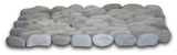 Premium White Pebble Tile - Natural Stone for Walls & Backsplashes, 6x12