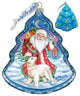 Polar Friendship Tree Glass Ornament