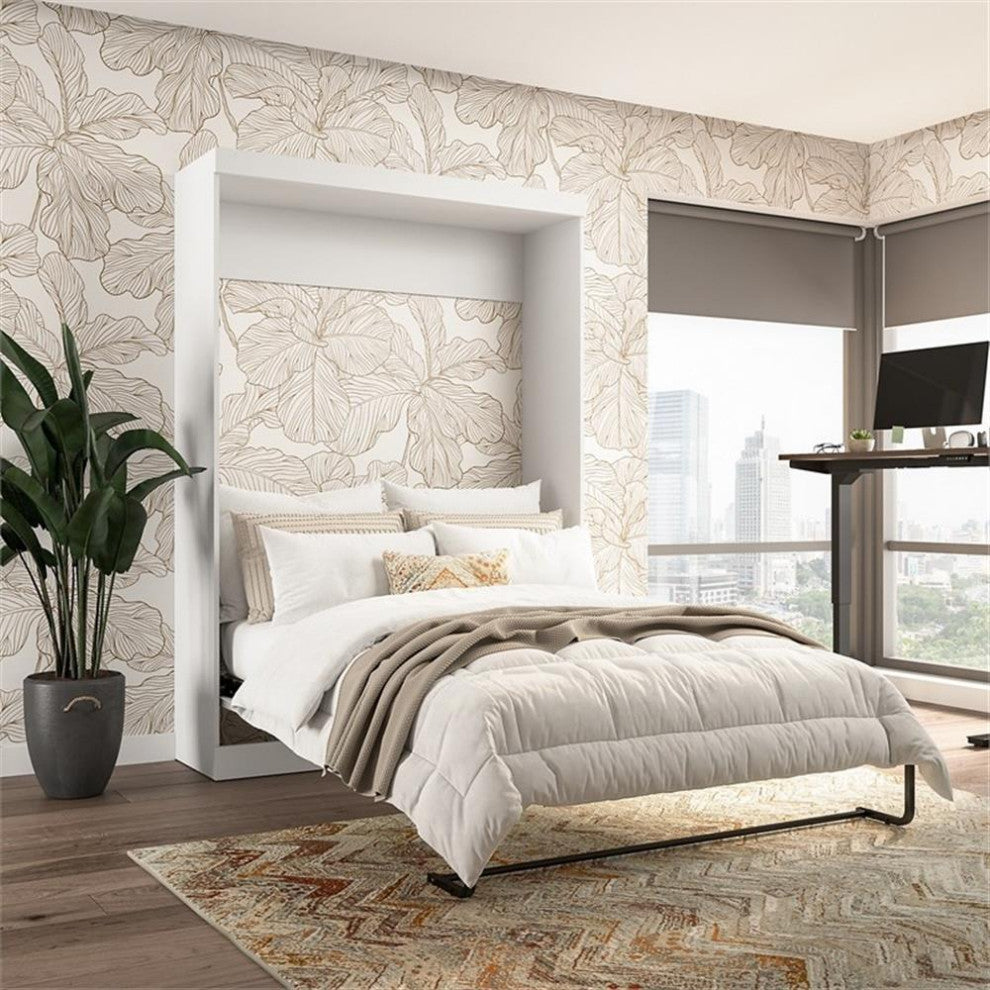 Bestar Pur 59W Full Murphy Bed in White