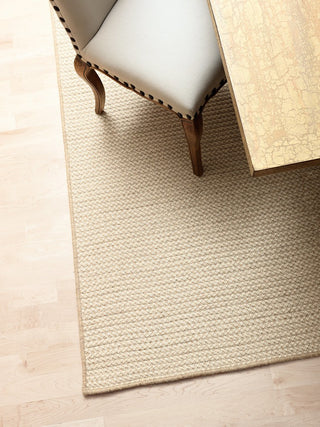 Natural Wool Houndstooth HD33 Tea Modern Area Rug, Rectangular 3'x5'