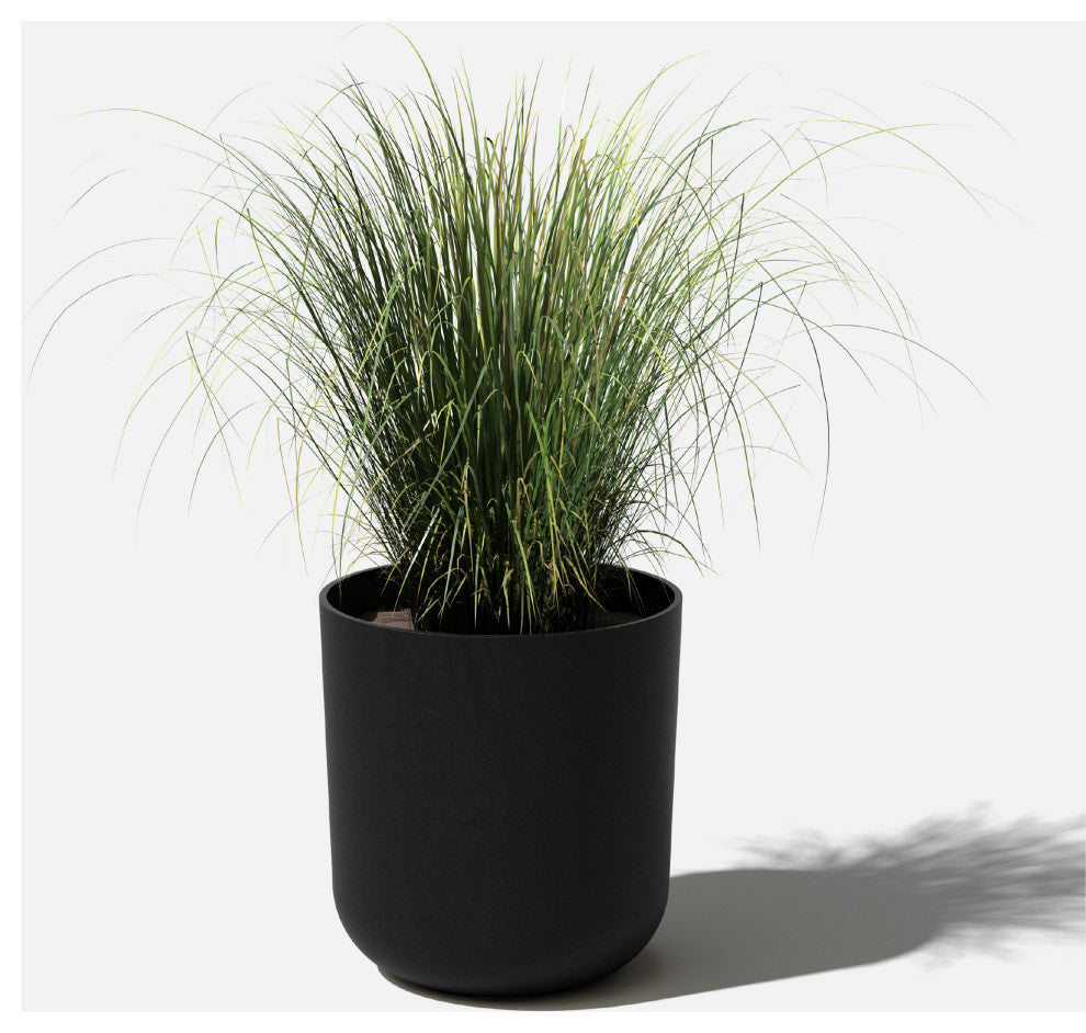 Pure Series Kona Planter, Black, 20 Inches, 1 Pack