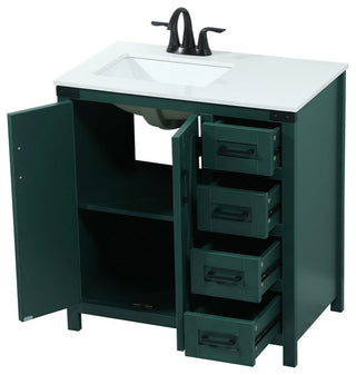 Home Living 19" Farmhouse Green-Light Bathroom Vanity