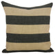 Horizontal Stripe Burlap Pillow