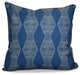 Pyramid Stripe Geometric Print Pillow, Blue, 26"x26"