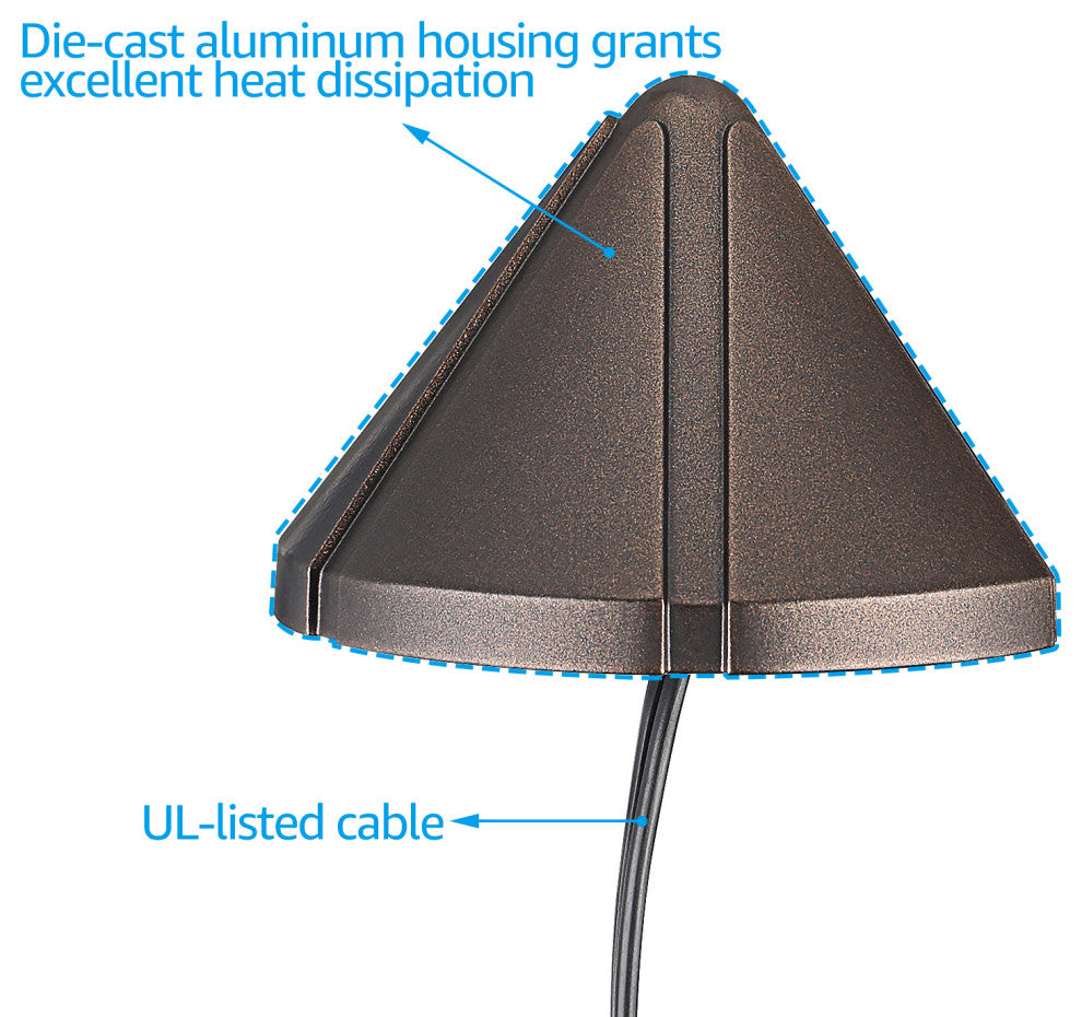 8-Pack LED 12-24V Deck Step Light, 4000K, Oil Rubbed Bronze