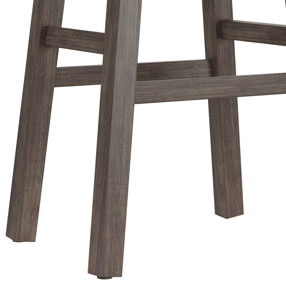 Hillsdale Saddle Backless Bar Height Stool