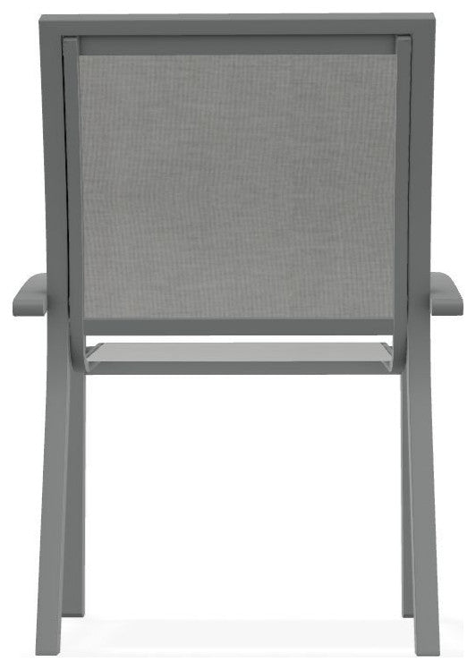 Kendall Sling Stackable Outdoor Dining Chair, Alloy/Graphite