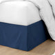 Bare Home Microfiber Bed Skirt , 15" Drop Length, Dark Blue, Twin