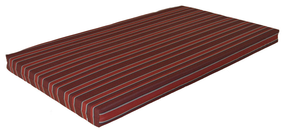 VersaLoft Bed Cushion, Red Stripe, Twin