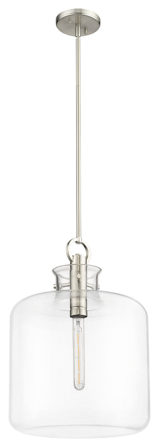 1 Light 14.2 in. Brushed Nickel Pendant