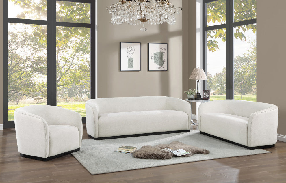 Mylah Upholstered Sofa, Beige